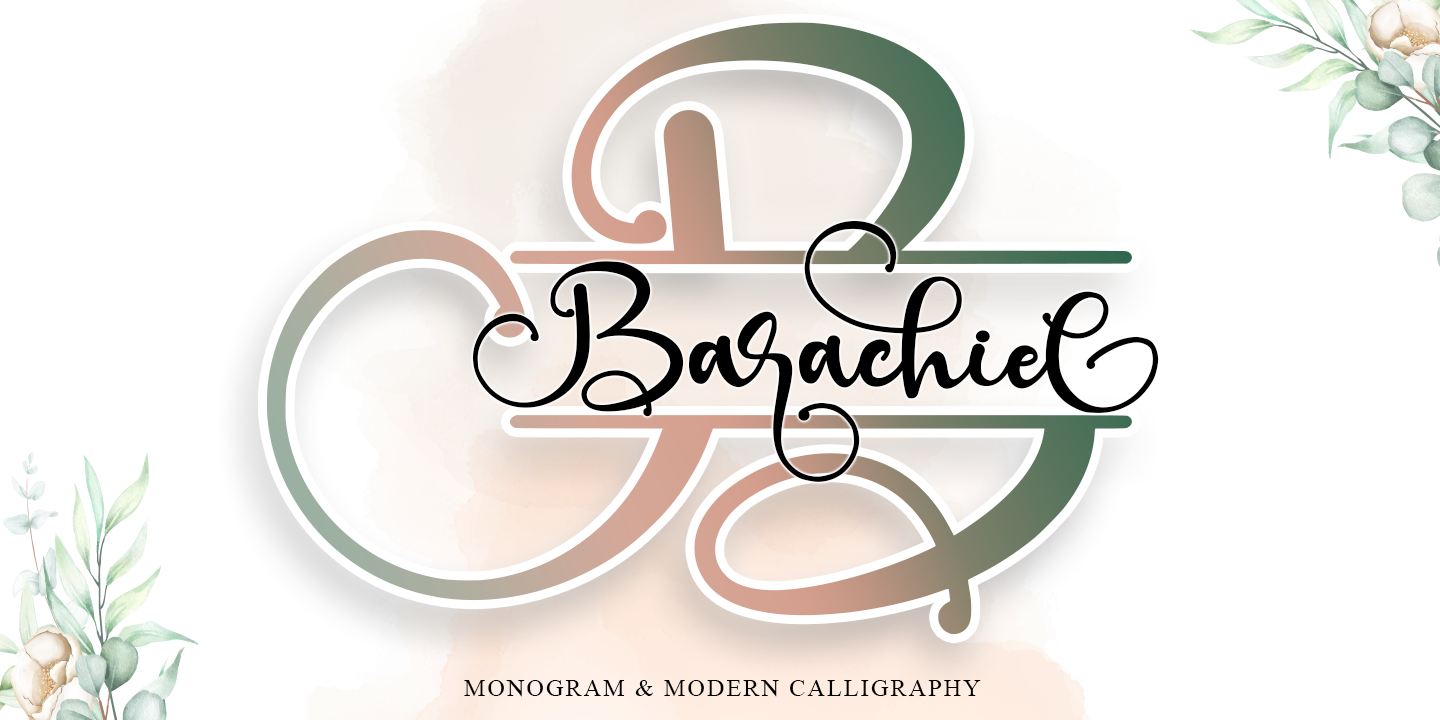 Пример шрифта Barachiel Alternate #12